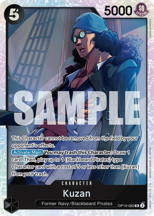Kuzan SR One Piece Royal Blood OP10-082 Raw