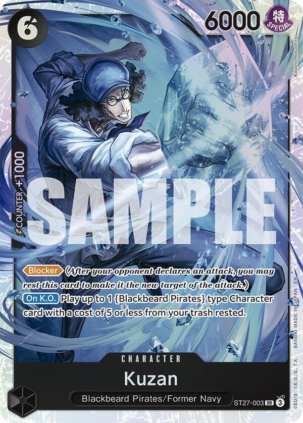 Kuzan SR ST27-053 Starter Deck Black Marshall.D.Teach ONE PIECE! Raw