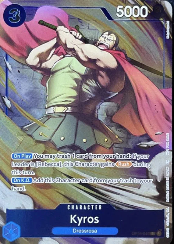 Kyros FA OP15-042 Adventures on Kami's Island ONE PIECE!  Raw