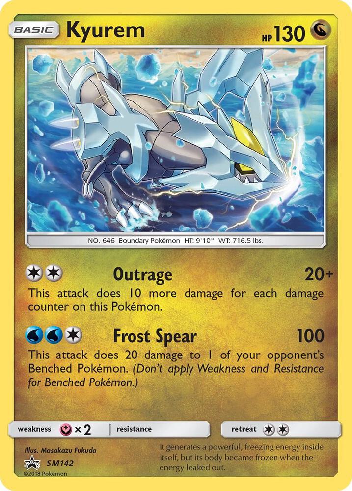 Kyurem Cosmos Holo SM124 Pokémon Sun & Moon Promos Raw