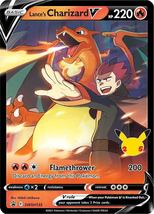Lance's Charizard V SWSH133 Pokémon Sword & Shield Promos Raw