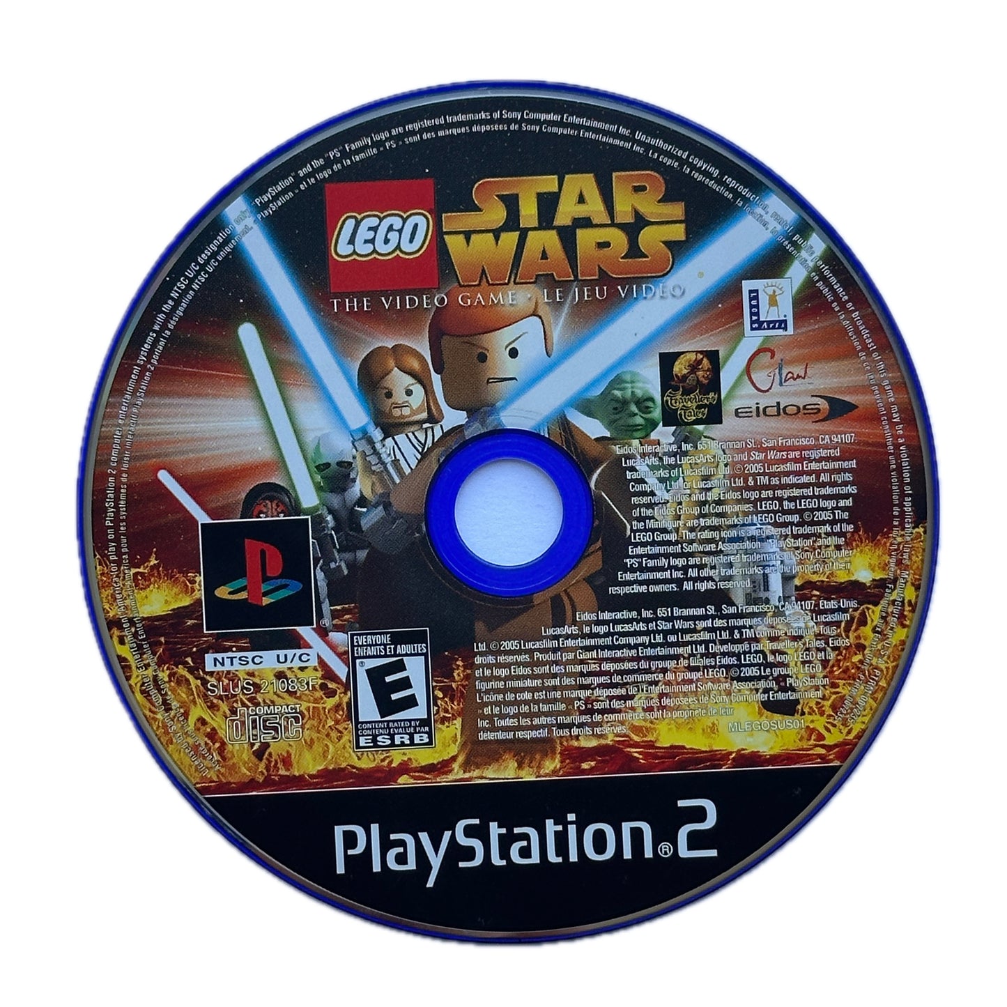 Lego Star Wars The Video Game PS2 Playstation 2 Loose Disc