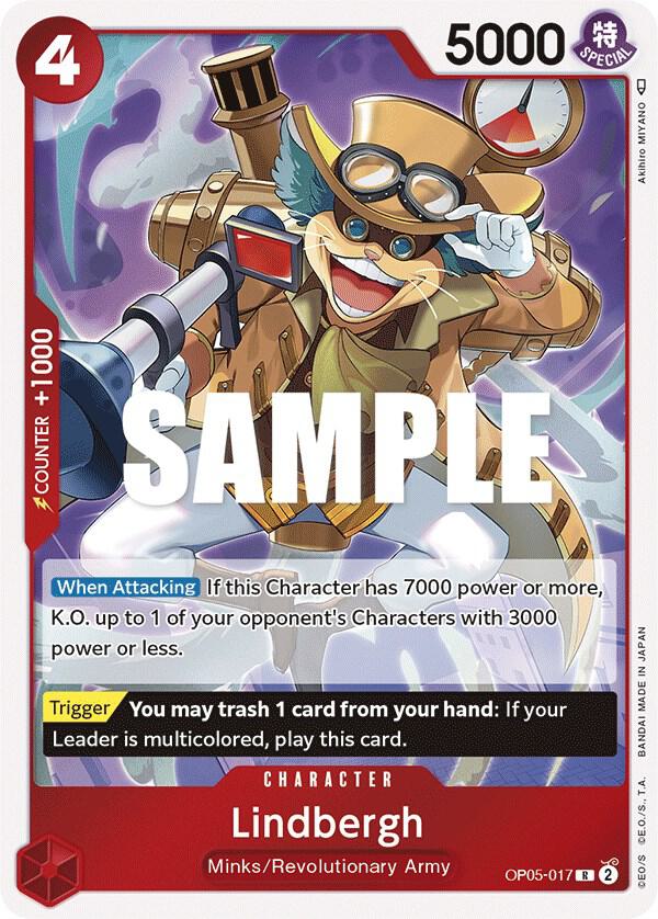 Lindbergh Foil OP05-017 Awakening of The New Era One Piece Raw