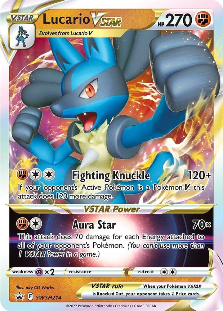 Lucario V Star SWSH214 Pokémon Sword & Shield Promos Raw