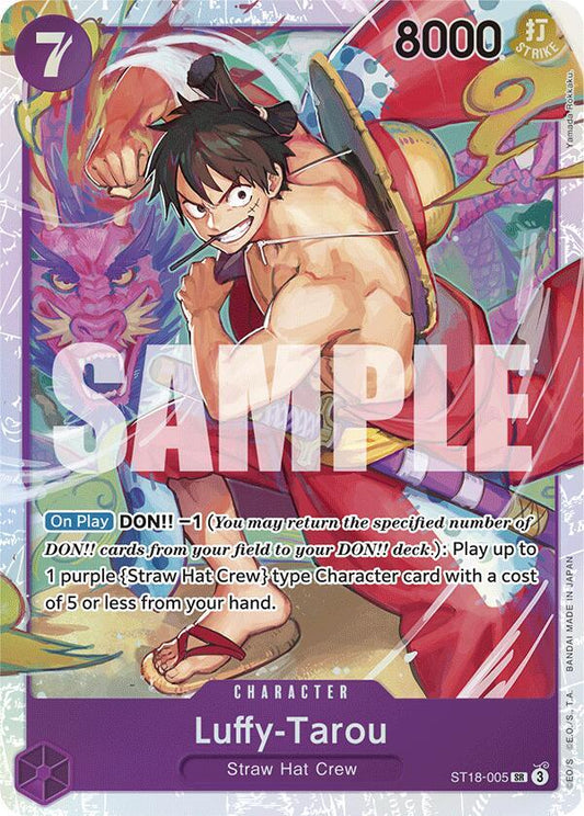 Luffy-Tarou SR ST18-005 SD Purple Monkey.D.Luffy One Piece Raw