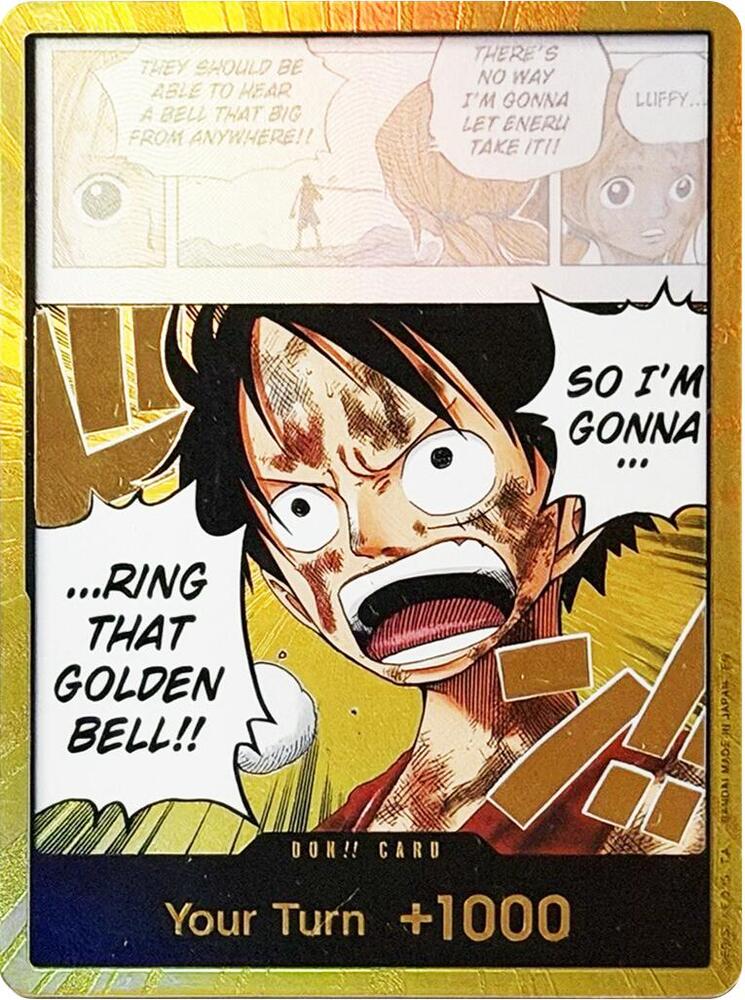 Luffy Gold DON!! OP15-116 Adventures on Kami's Island ONE PIECE!  Raw