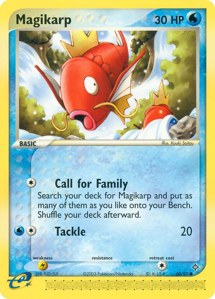 Magikarp 60/97 Pokémon EX Dragon Raw