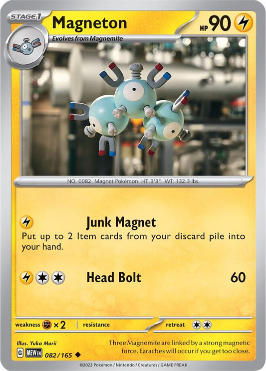 Magneton Reverse Holo 082/165 Scarlet & Violet 151 Pokémon Raw