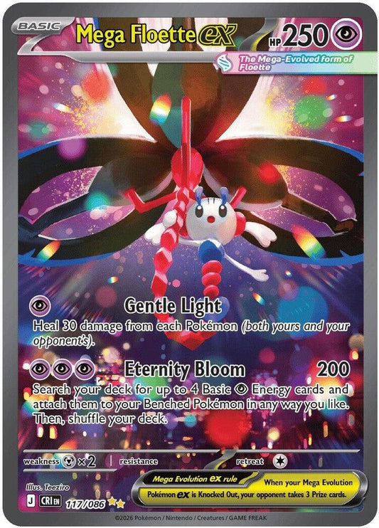 Mega Floette EX 117/086 Pokémon Mega Evolutions Chaos Rising  Raw