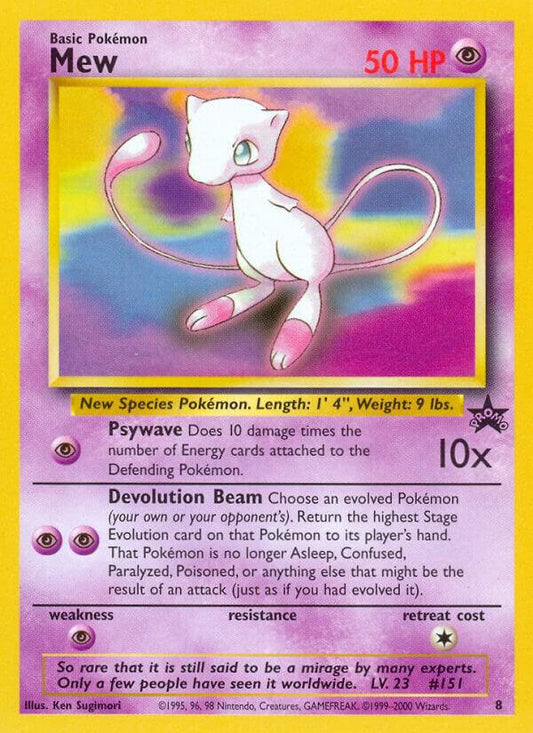 Mew 8 Pokémon WOTC Promos Raw