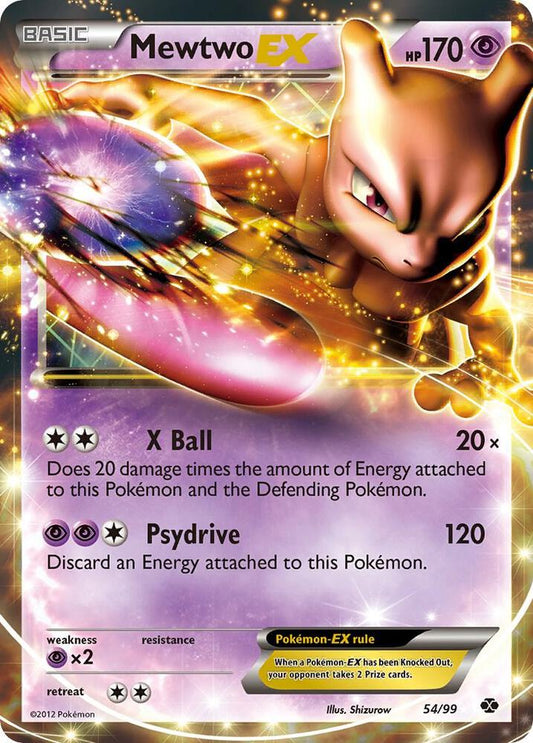 Mewtwo EX 54/99 Pokémon Nest Destinies Raw