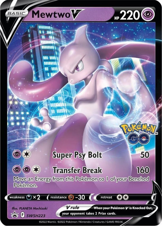 Mewtwo V SWSH223 Pokémon Sword & Shield Promo Raw