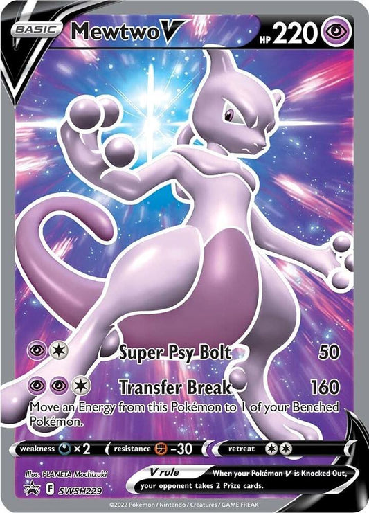 Mewtwo V SWSH229 Pokémon Sword & Shield Promos Raw