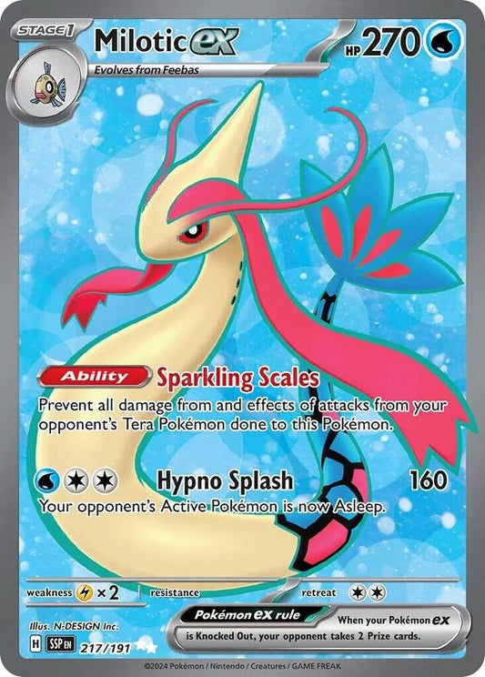 Milotic EX 217/191 Scarlet & Violet Surging Sparks Pokémon Raw