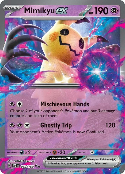 Mimikyu EX 069/159 Pokémon Journey Together Raw