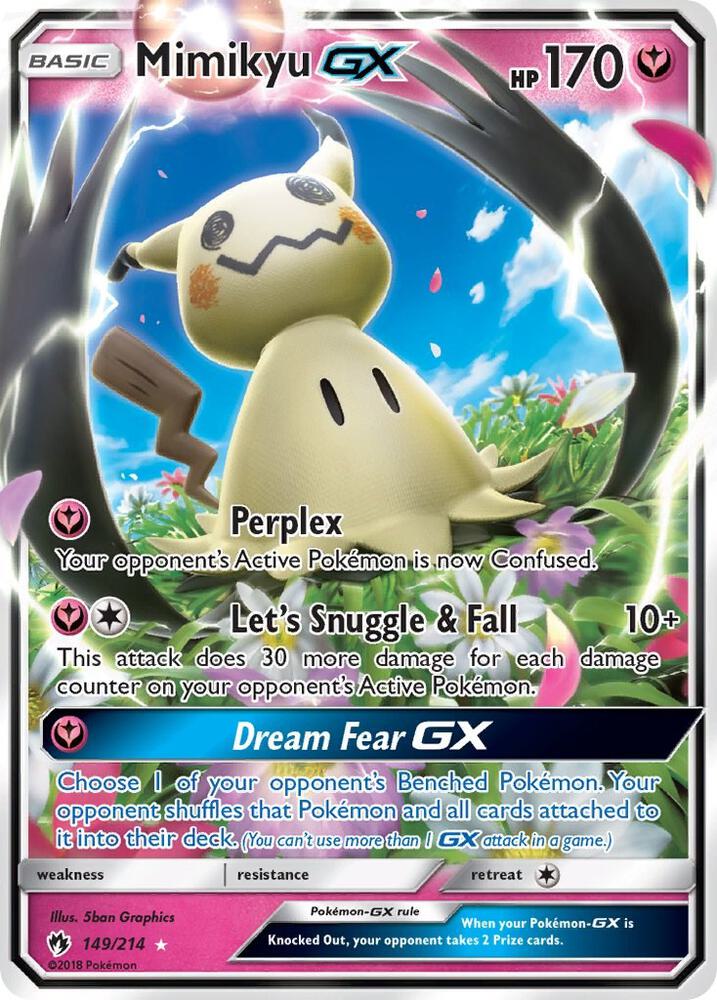 Mimikyu GX 149/214 Pokémon Lost Thunder Raw