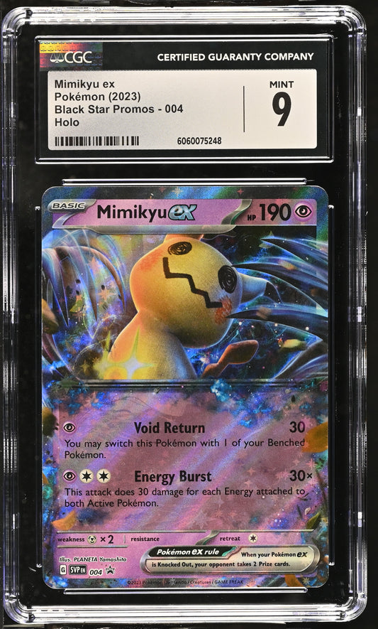 Mimikyu EX Starfoil SVP004 Scarlet & Violet Promo CGC Graded