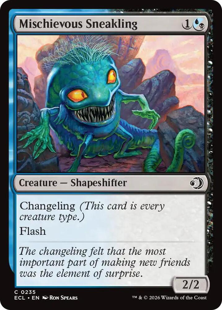 Mischievous Sneakling ECL 0235 Foil Magic The Gathering Lorwyn Eclipsed
