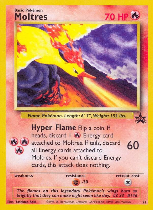 Moltres 21 WOTC Pokémon Promos Raw