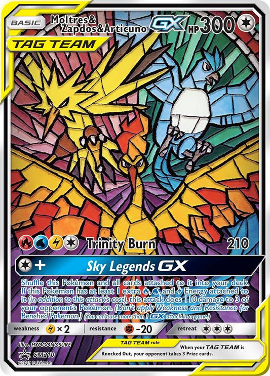 Moltres & Zapdos & Articuno GX SM210 Pokémon Sun & Moon Promo Raw