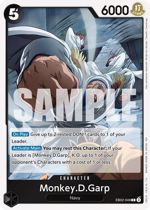 Monkey.D.Garp Foil EB02-049 Extra Booster: 25th Anniversary Collection One Piece Raw