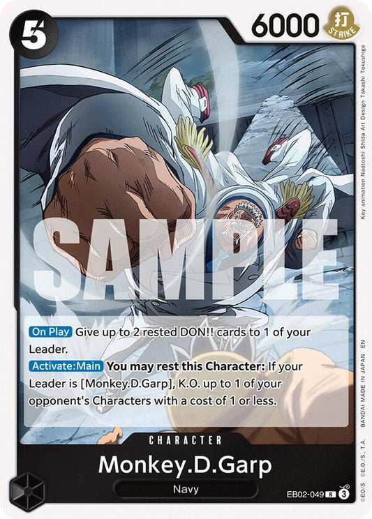 Monkey.D.Garp Foil EB02-049 Extra Booster: 25th Anniversary Collection One Piece Raw