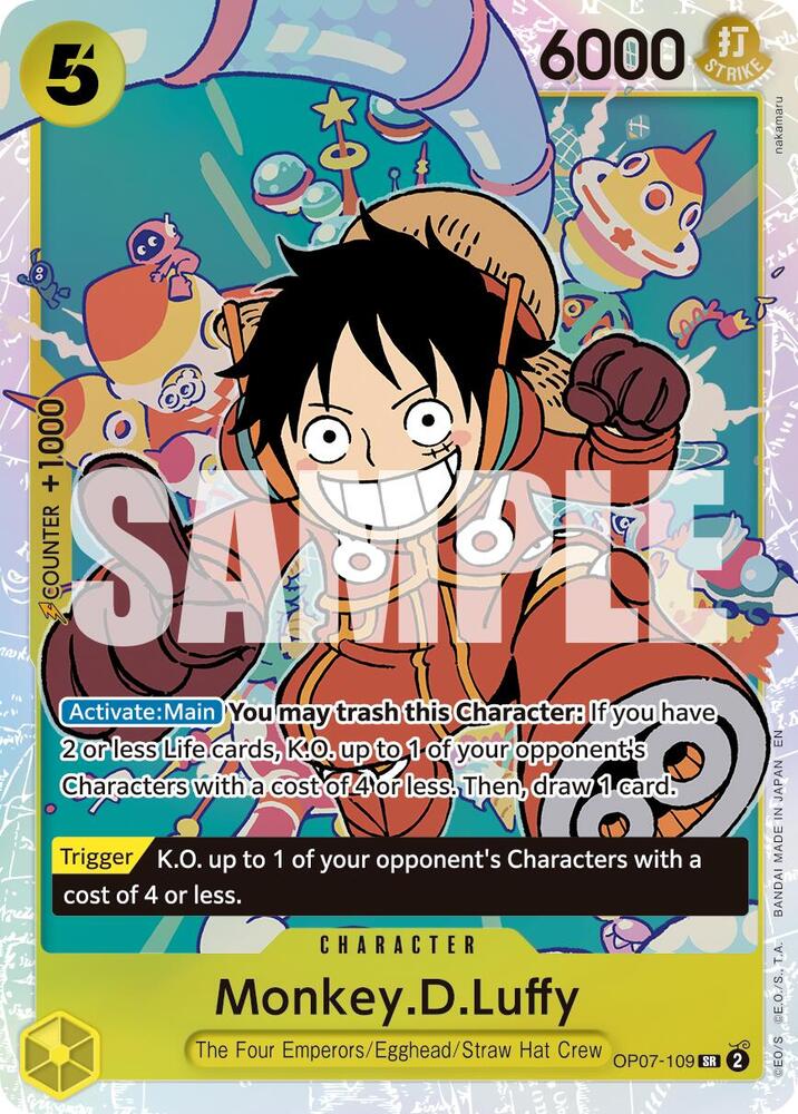 Monkey.D.Luffy SR OP07-109 ONE PIECE! Premium Booster The Best Vol.2