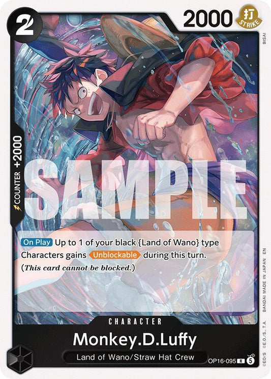 Monkey.D.Luffy OP16-095 Foil The Time of Battle ONE PIECE! Raw