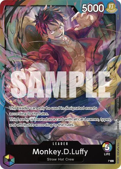 Monkey.D.Luffy P-L ONE PIECE! Promos Raw