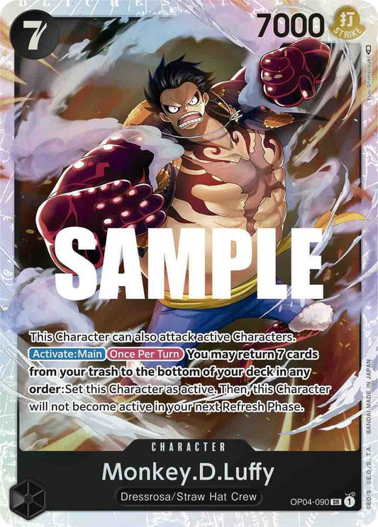 Monkey.D.Luffy SR OP04-090 Kingdoms of Intrigue One Piece Raw
