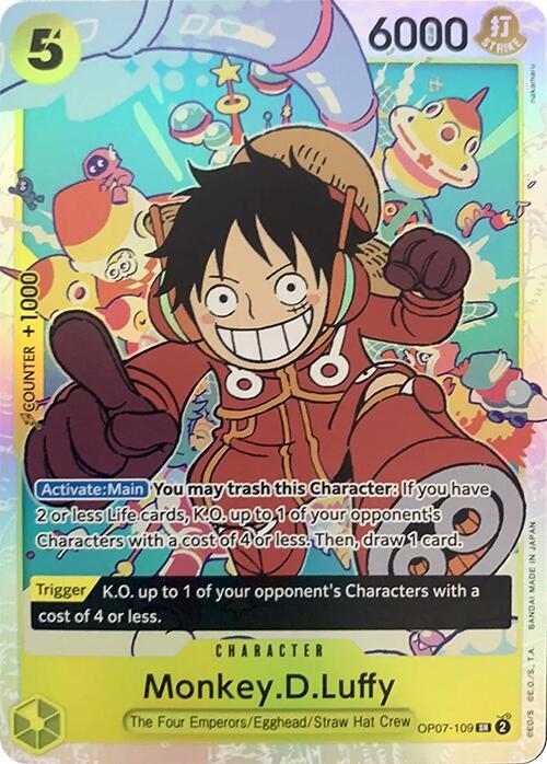 Monkey.D.Luffy SR One Piece 500 Years in The Future OP07-109 Raw