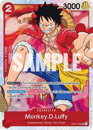 Monkey.D.Luffy SR One Piece Romance Dawn OP01-024 Raw