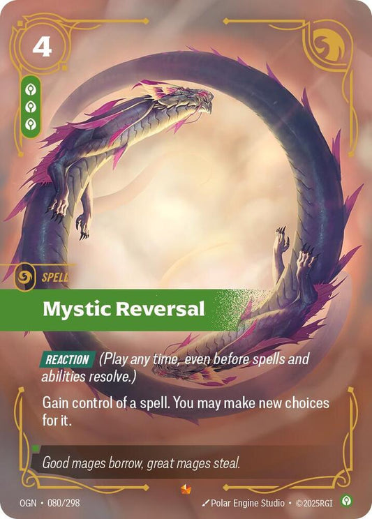 Mystical Reversal 080/298 Foil League of Legends Riftbound Origins Raw