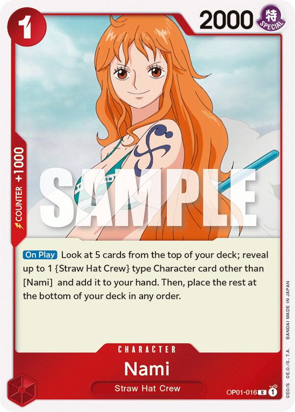 Nami Foil One Piece Romance Dawn OP01-0136 Raw