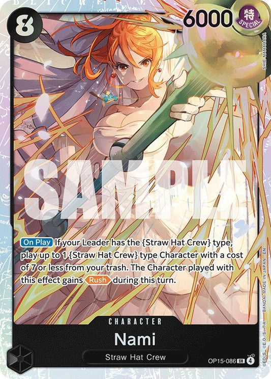 Nami SR OP15-086 ONE PIECE! Adventure's on Kami's Island Raw