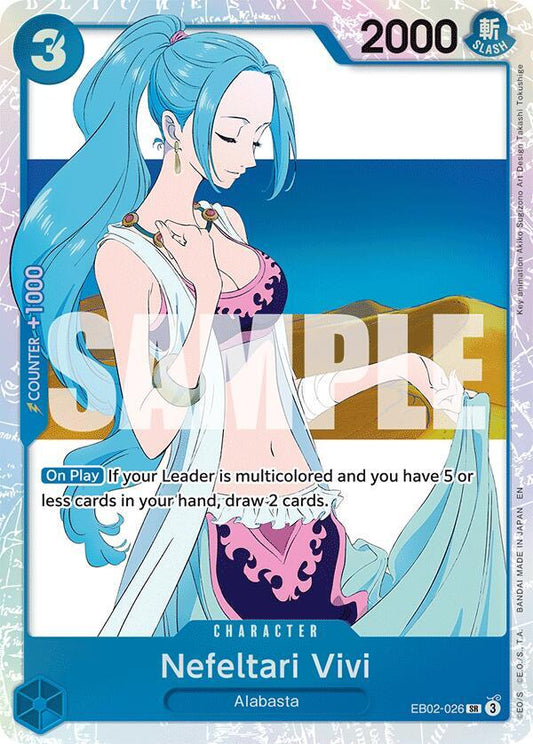 Nefeltari Vivi SR Foil EB02-028 ONE PIECE! Extra Booster: 25th Anniversary Collection Raw