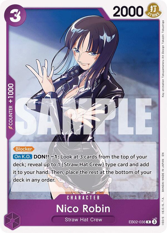 Nico Robin Foil EB02-036 Extra Booster: 25th Anniversary Collection One Piece Raw