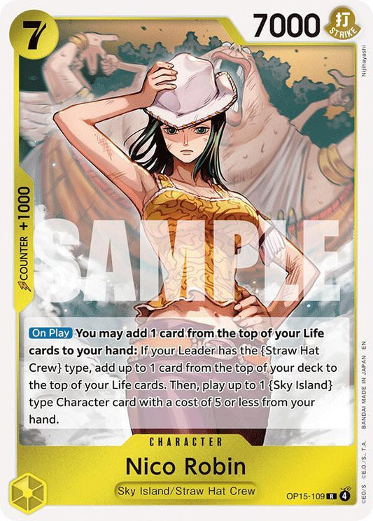 Nico Robin Foil OP15-109 ONE PIECE! Adventure's on Kami's Island Raw