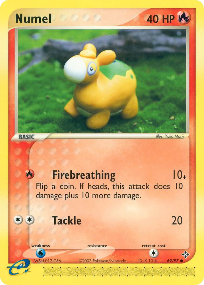 Numel 69/97 Pokémon EX Dragon Raw