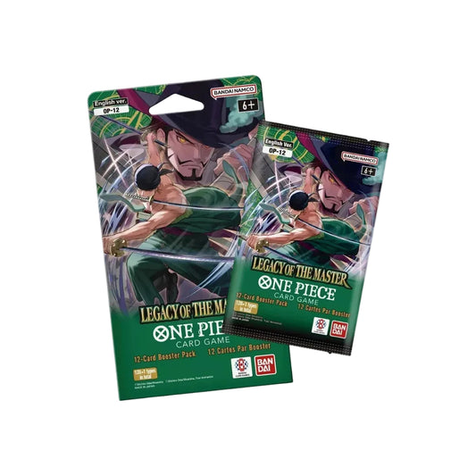 Two 'One Piece' card game booster packs on a white background
