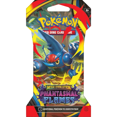 Pokémon trading card game booster pack with a blue dragon-like creature on a colorful background