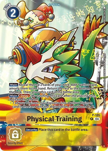 Physical Training P-105 Digimon Starter Deck 18 Guardian Vortex Raw