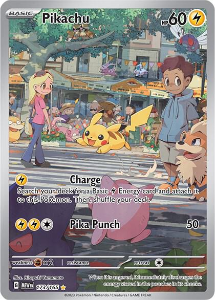 Pikachu 173/165 Pokémon Scarlet & Violet 151 Raw