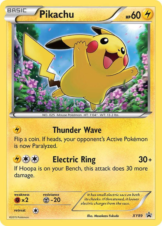 Pikachu Cosmos Holo XY89 Pokémon XY Promos Raw
