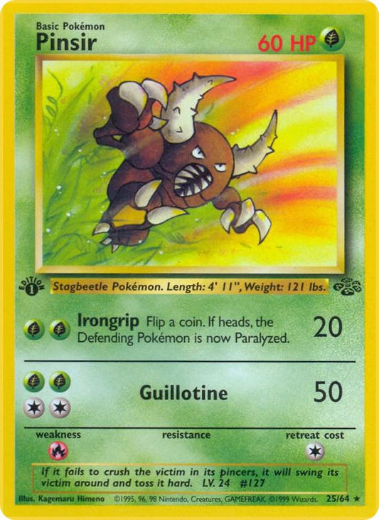 Pinsir 25/64 Pokémon Jungle Raw