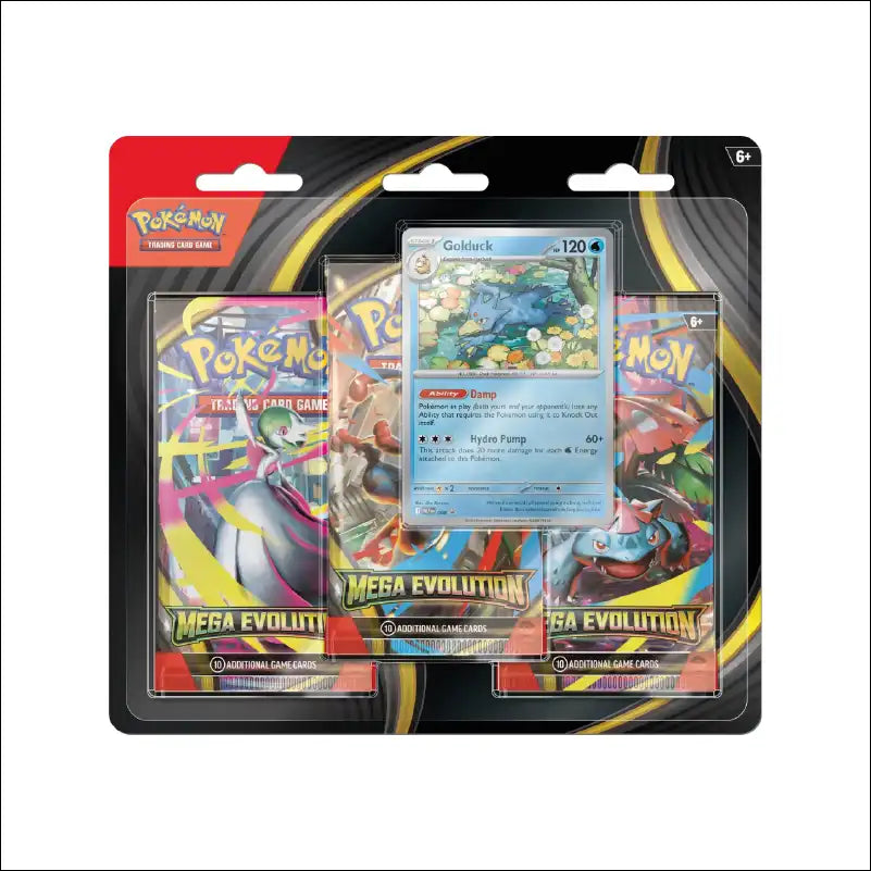 Pokémon Mega Evolutions Golduck Retail Blister 3 Pack