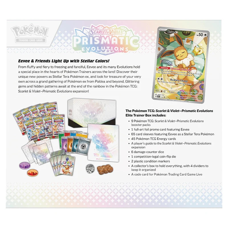 Pokémon Prismatic Evolution Elite Trainer Box Sealed