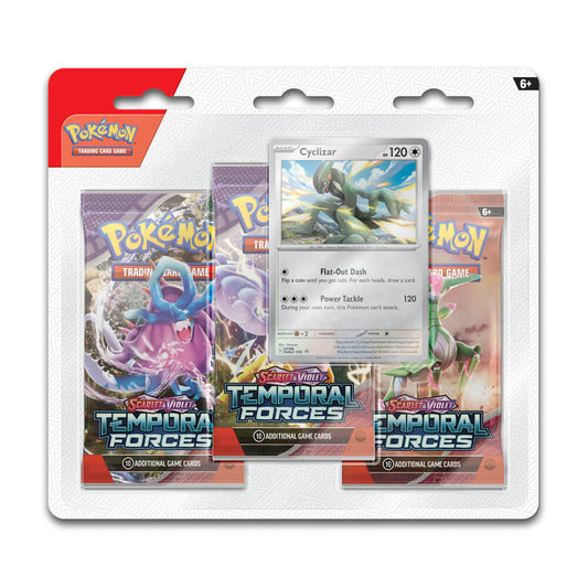 Pokémon Scarlet & Violet Temporal Forces Cyclizar 3 Pack Blister