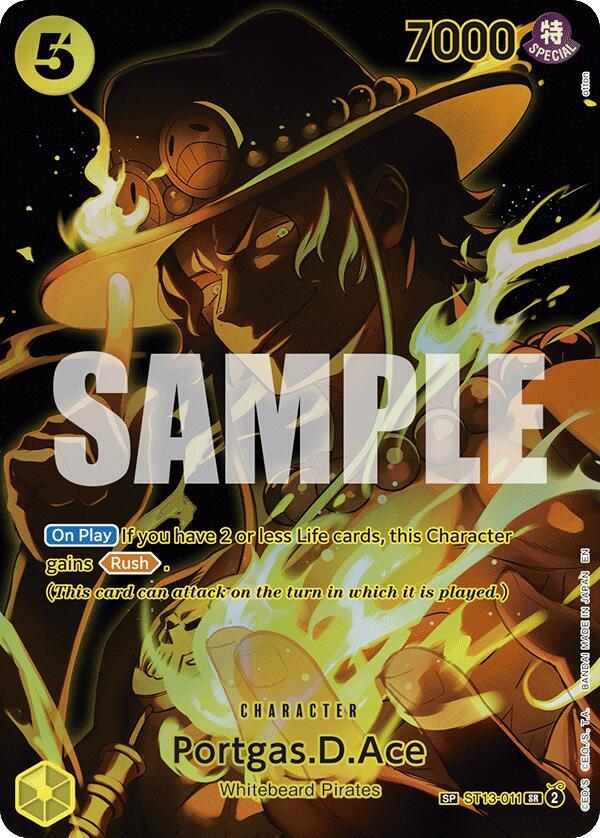 Portgas.D.Ace SP ST13-011 SR (OP12) Legacy of The New Master One Piece Raw