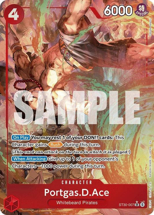 Portgas.D.Ace SR AA ST30-007 SD Ace & Luffy One Piece Raw